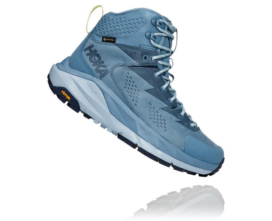 Hoka One One Hiking Boots Womens Blue - Kaha GORE-TEX - 46802ENHK